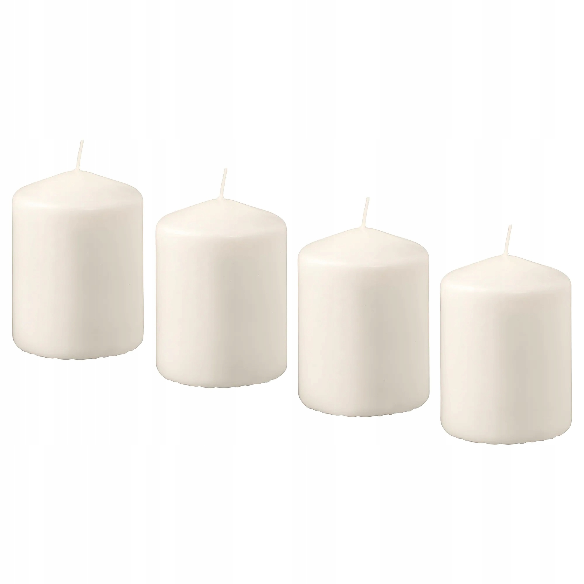 

Ikea Hemsjo Bezzapachowa świeca bryłowa 4 szt.