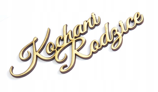 

Napis Dekor Decoupage Sklejka Kochani Rodzice RY66