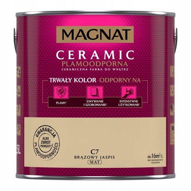Magnat Ceramic farba ścian 2,5L C7 Brązowy Jaspis
