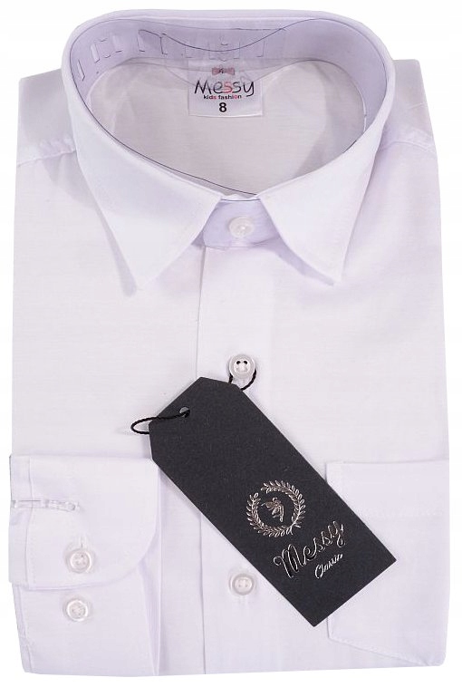 KOSZULA WIZYTOWA ELEGANCKA BIAŁA 10 lat J140a Płeć chłopcy