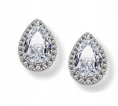 EKSKLUZYWNE KOLCZYKI, DIAMENTOWE CYRKONIE, PIĘKNE