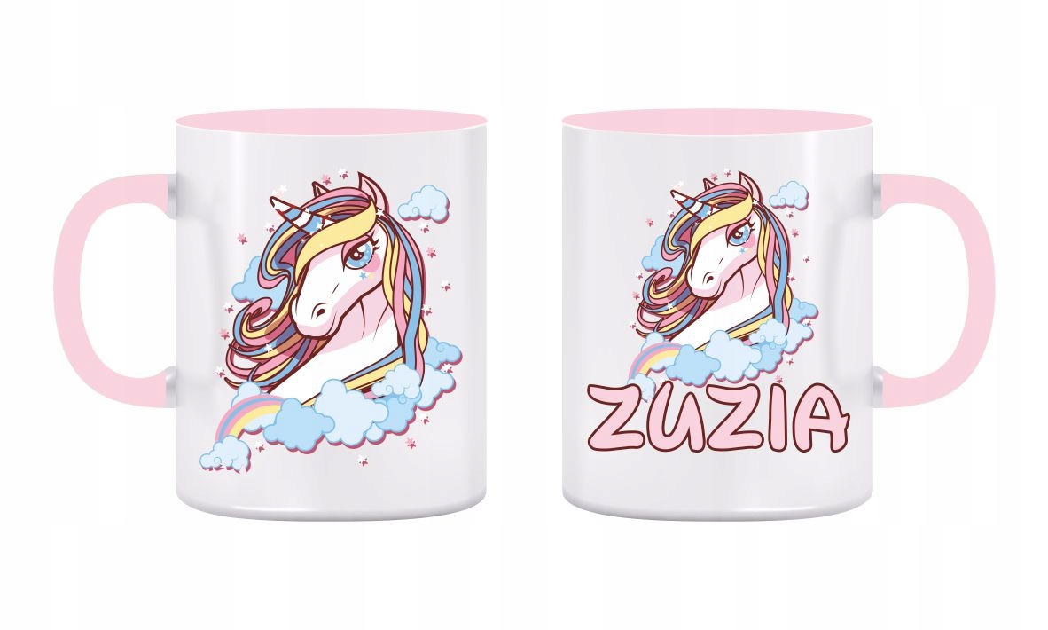 

Kubek Jednorożec Unicorn Imię Nadruk Róż