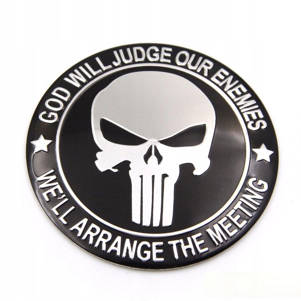 

Emblemat na dekielki kapsle zaślepki Punisher 56mm