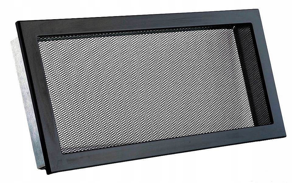 Kratka Ventlab z siatką bez żaluzji czarna 450x240