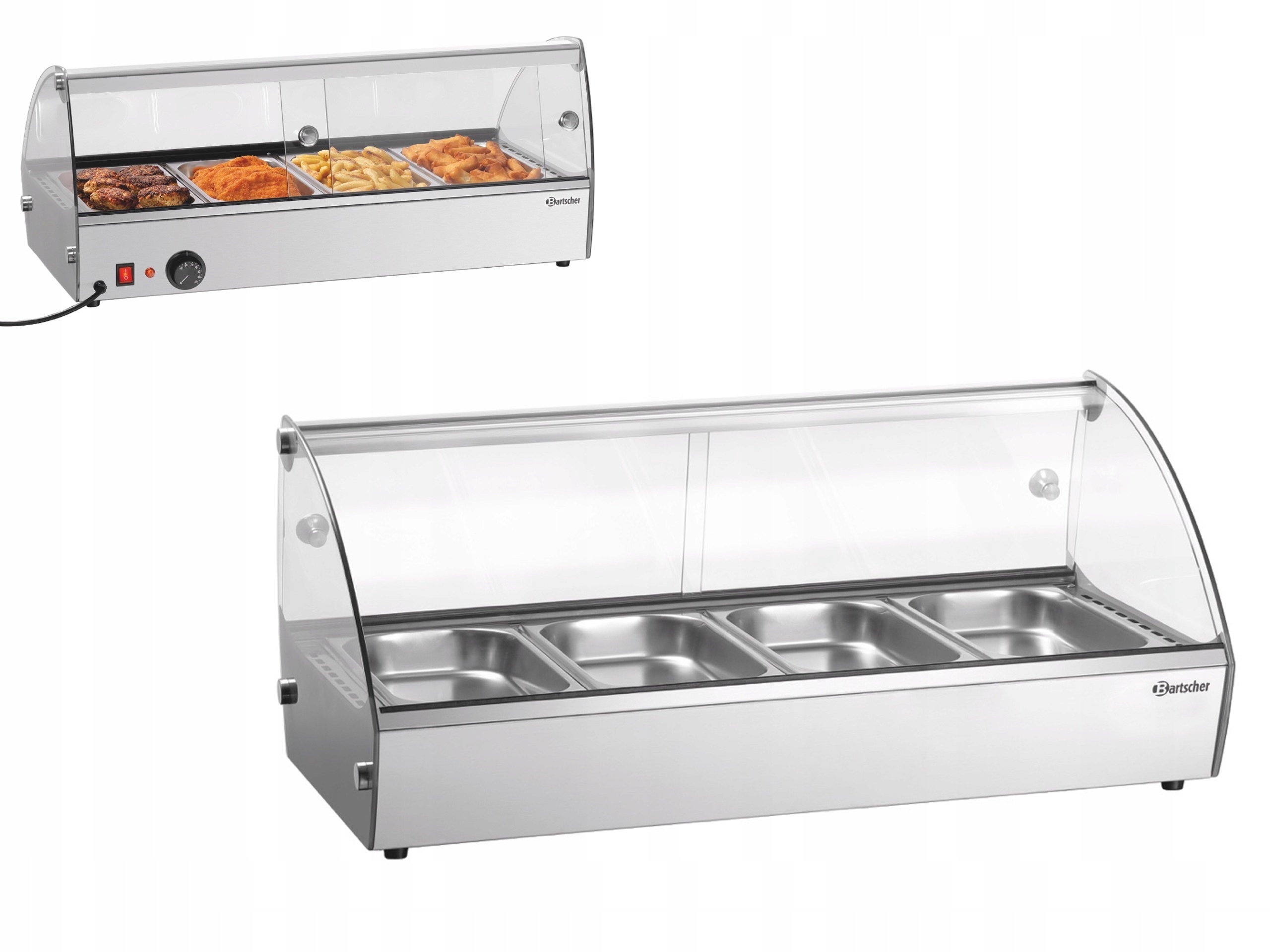Bemar S Krytem Topná Vitrína 500W 4 x Gn 1/3