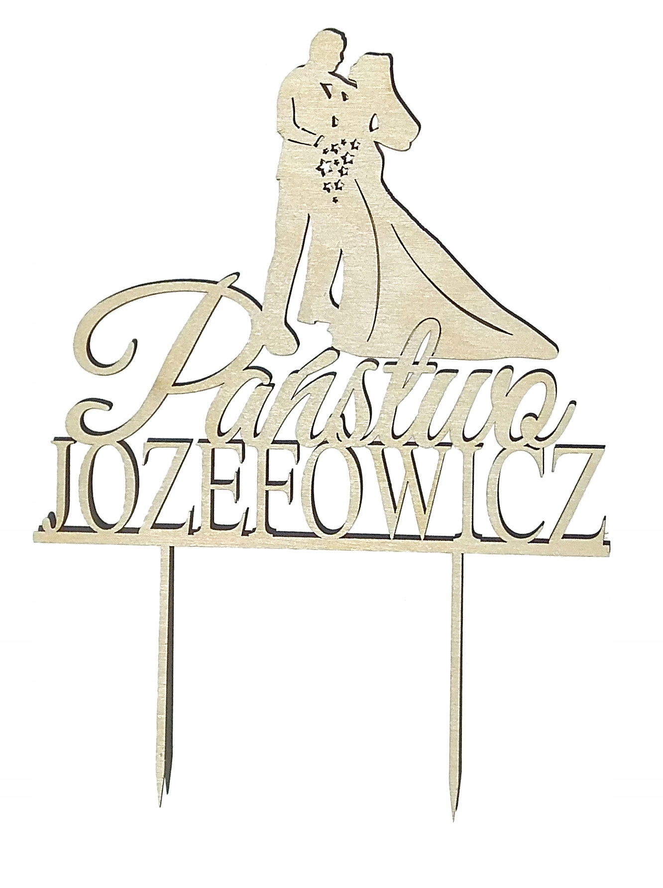 

Mdk Topper personalizowany Państwo Xyz +Para Młoda