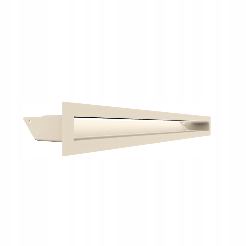 Krbová mřížka podlouhlá Luft 6x60 cm krémová