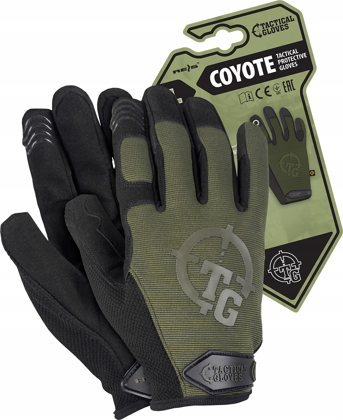 

Rękawice rękawiczki taktyczne Coyote zielone L