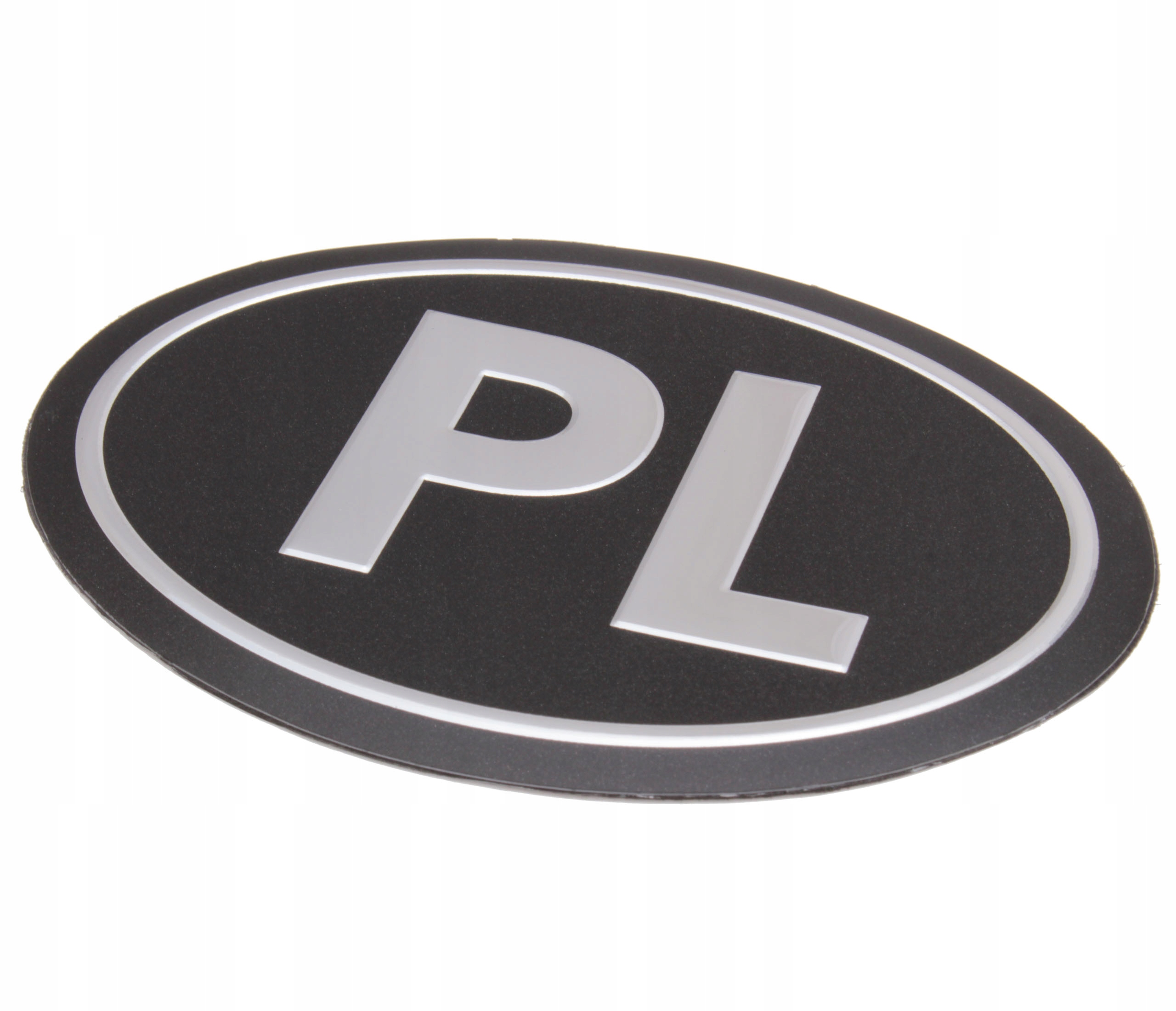 

Naklejka Emblemat Aluminiowy Polska Pl Czarny 3D