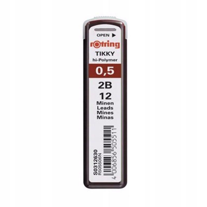 

rOtring Tikky Grafity do ołówka 2B 0,5mm