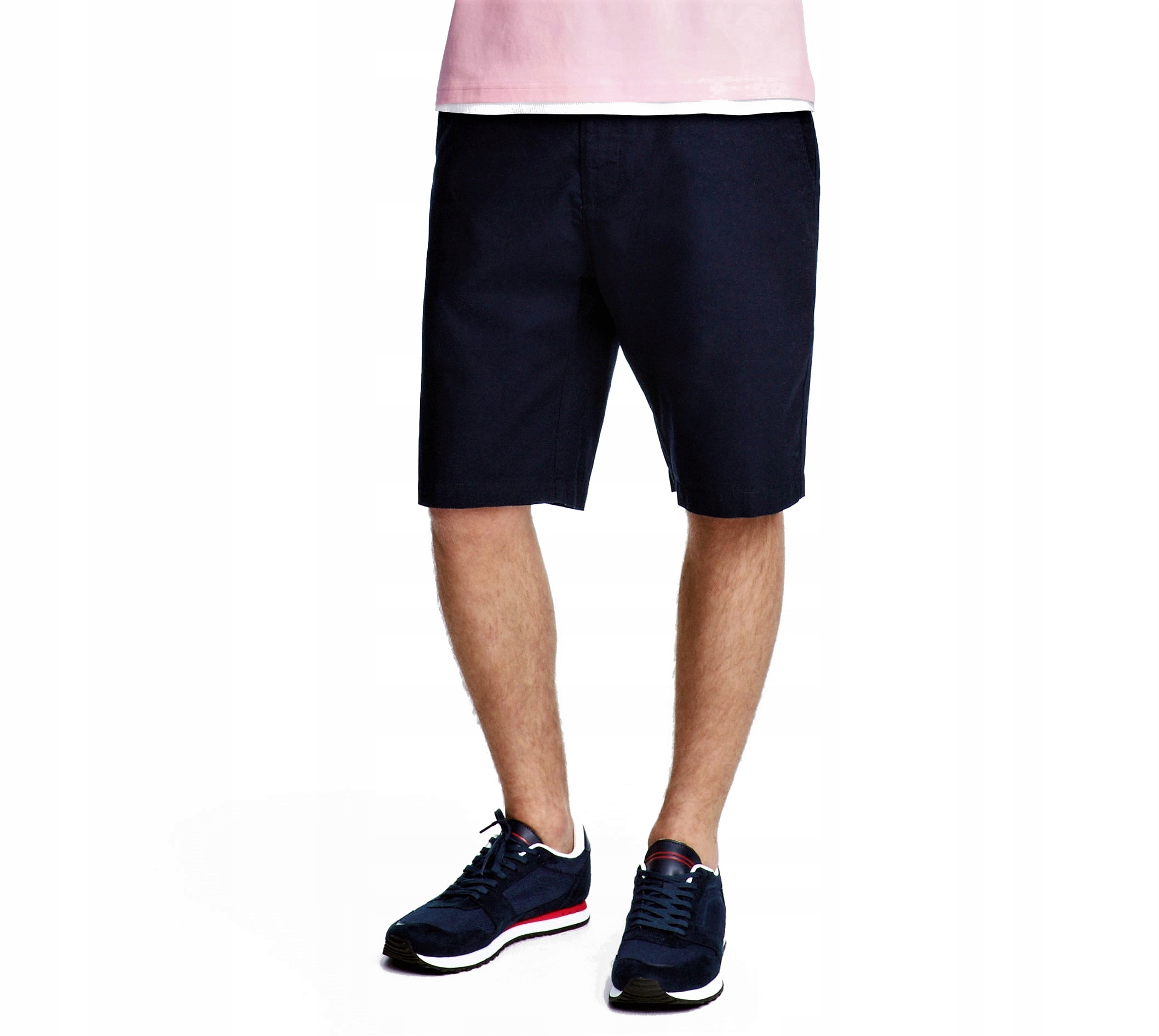 

H&m bawełna len spodenki szorty chino W32 ok L