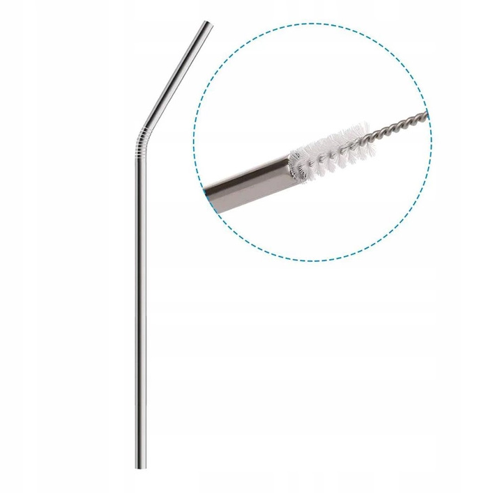 RURKI SŁOMKI WIELORAZOWE STALOWE ZESTAW 8 SZT 1357 Producent Kinghoff