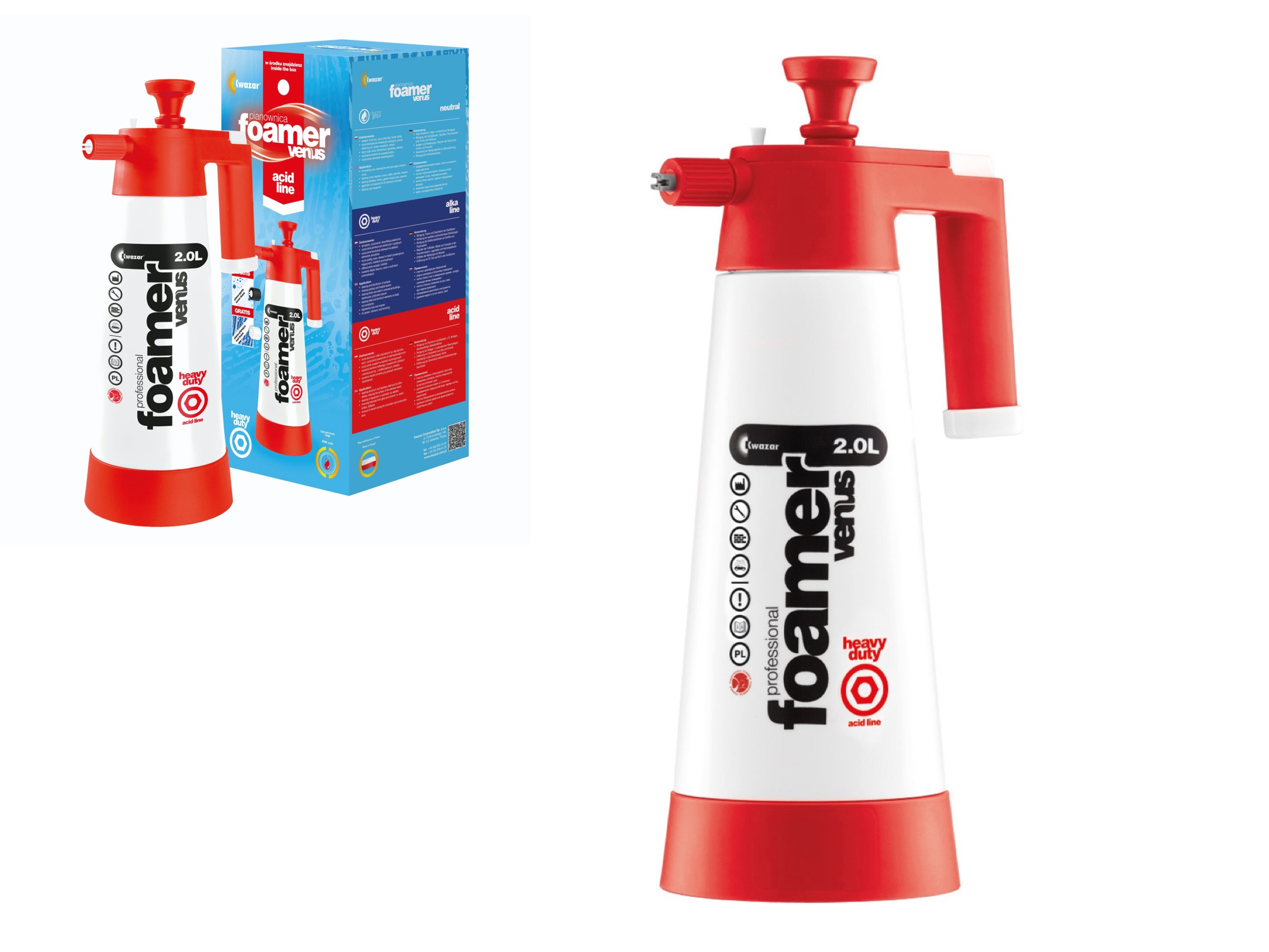 Kwazar Pianownica Venus Foamer Hd acid line 2L
