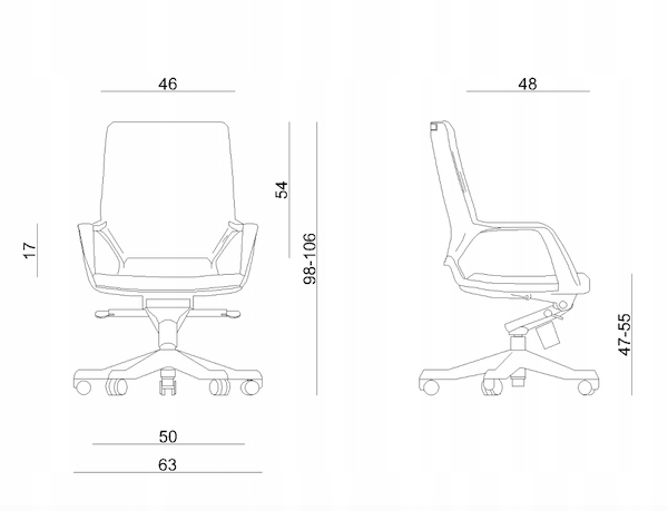 Ergonomiczny fotel obrotowy Unique Apollo M Marka Unique