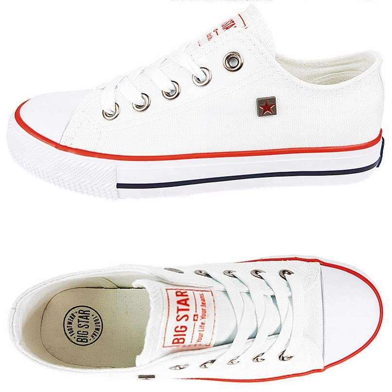 

Trampki białe tenisówki Big Star buty FF374200 33