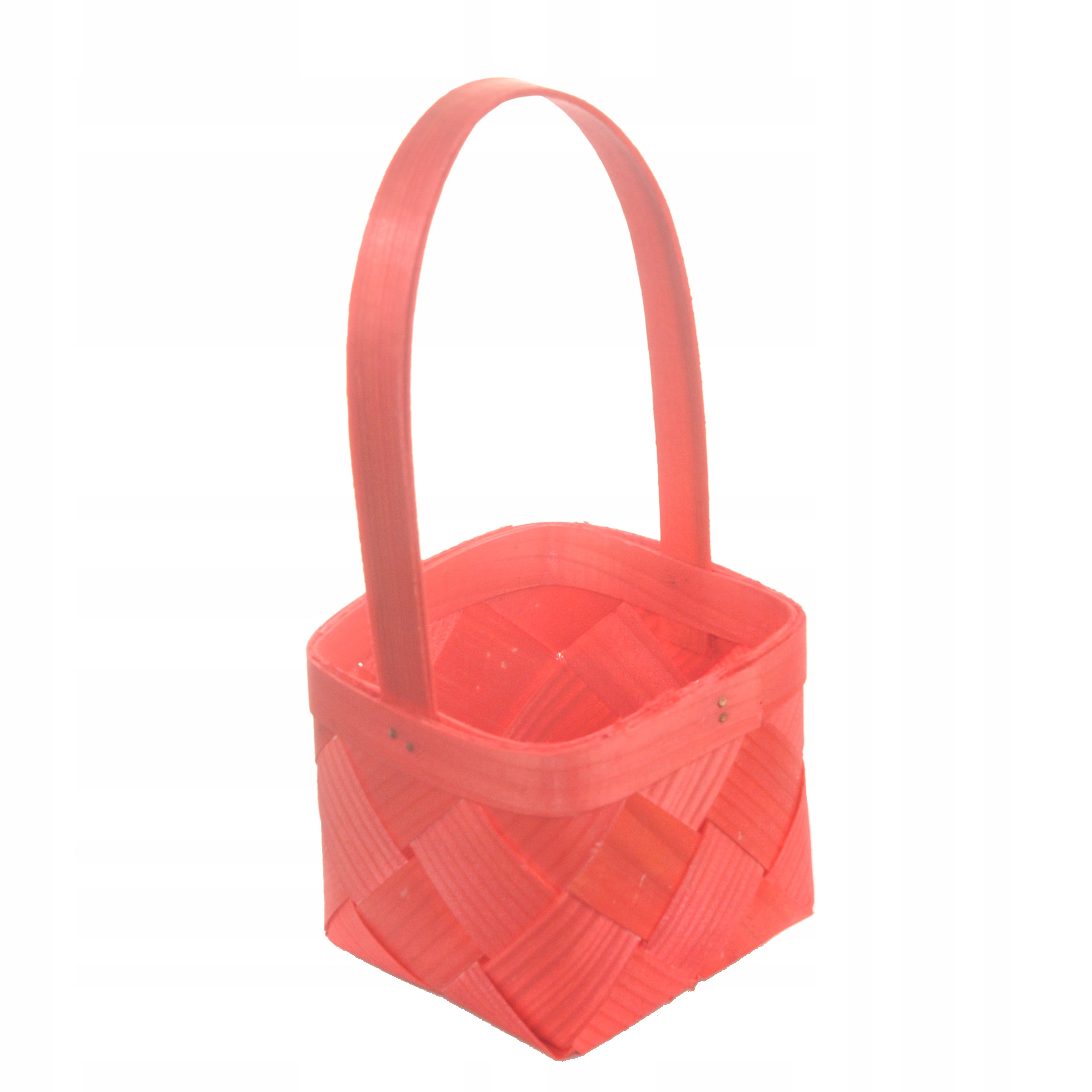 

Łubianka kosz czerwony 12cm osłonka koszyczek łuba