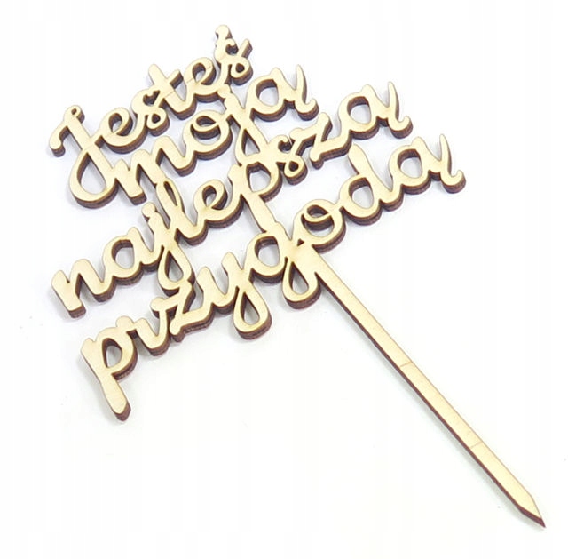 

Dekor Topper Jesteś moją najlepszą przygodą SK34