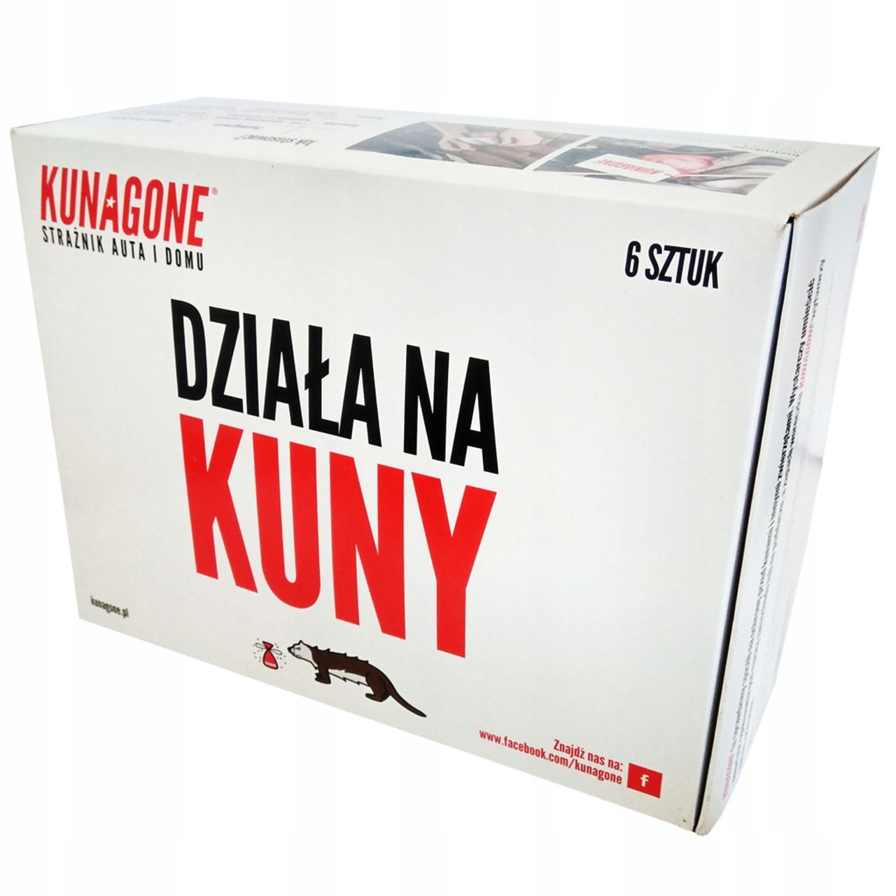 

Kunagone skuteczny odstraszacz na Kuny Zestaw 6SZT