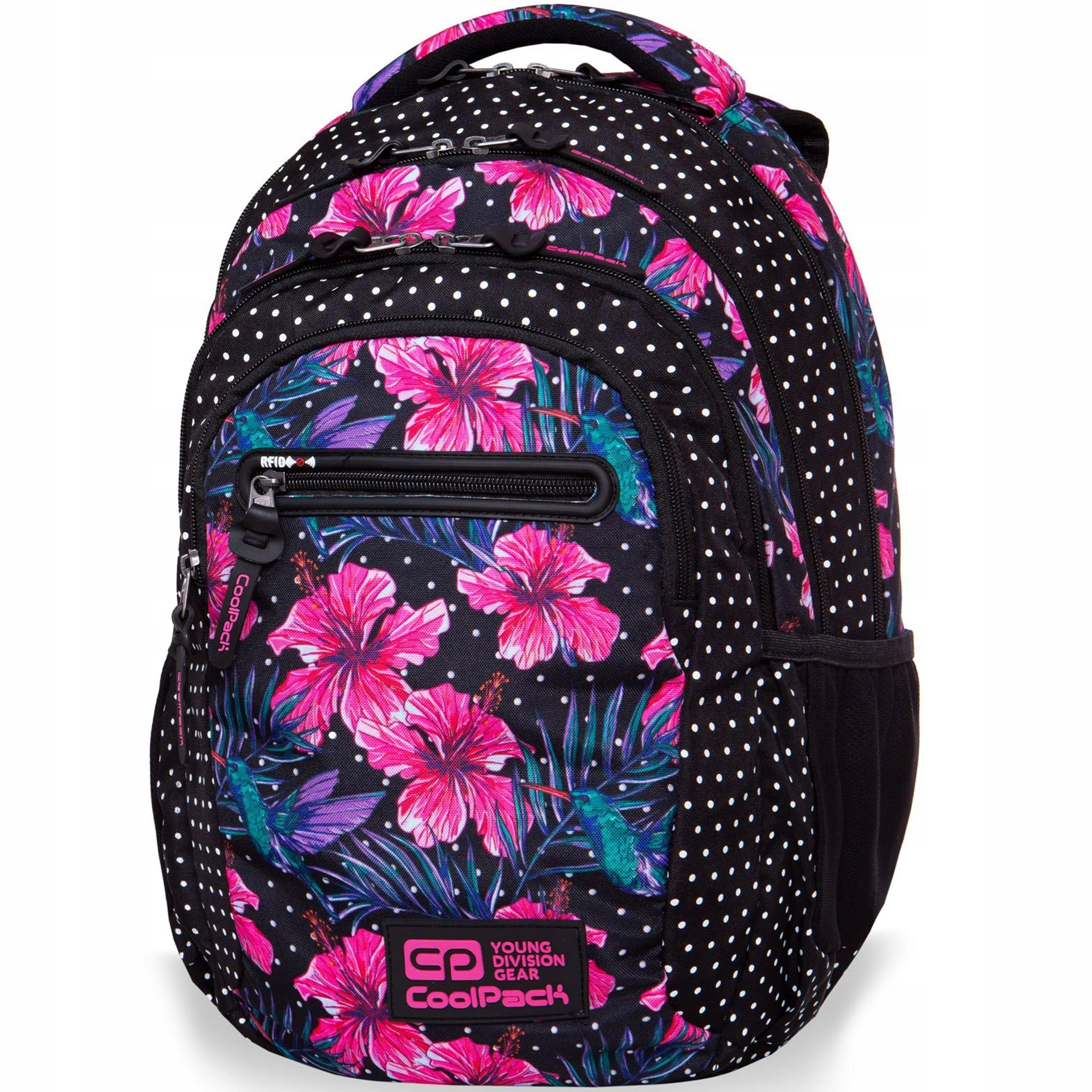 РЮКЗАК COOLPACK CP ШКОЛЬНЫЙ МОЛОДЕЖНЫЙ RFID ЦВЕТЫ