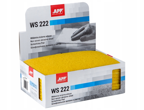 APP WŁÓKNINA szara ścierna 600-800 drobnościerna matowanie pod lakier 1541 Kod producenta 1542sz