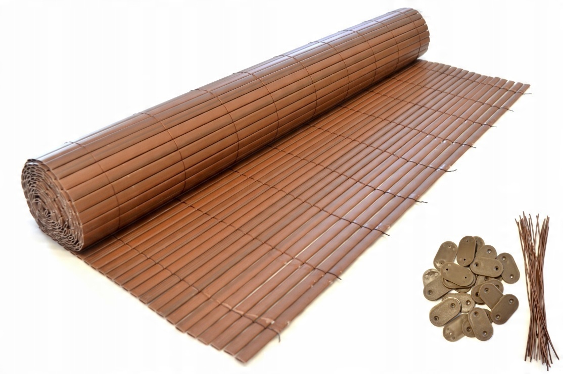 

Dwustronna Mata Balkonowa Osłonowa, 1 x 3m brąz