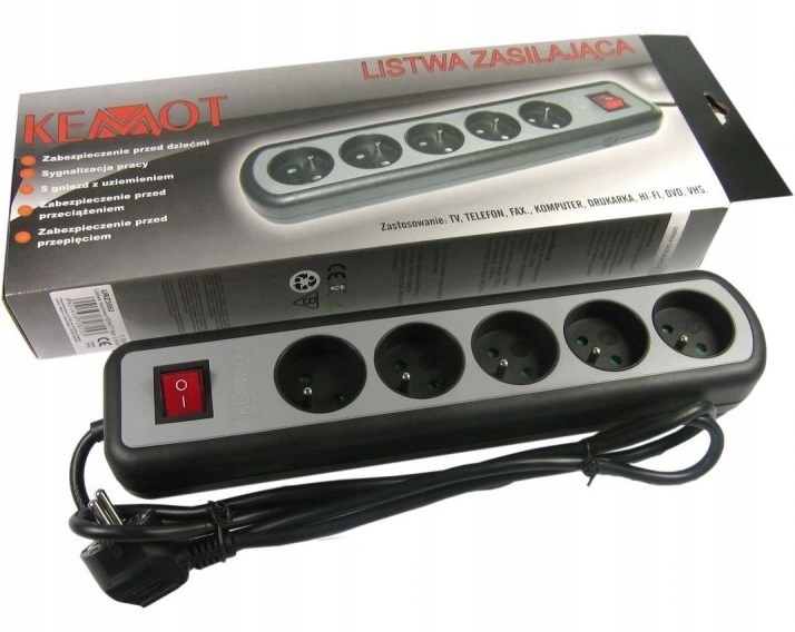 

Listwa komputerowa zasilajaca 1.5m 5-gniazd 2300W
