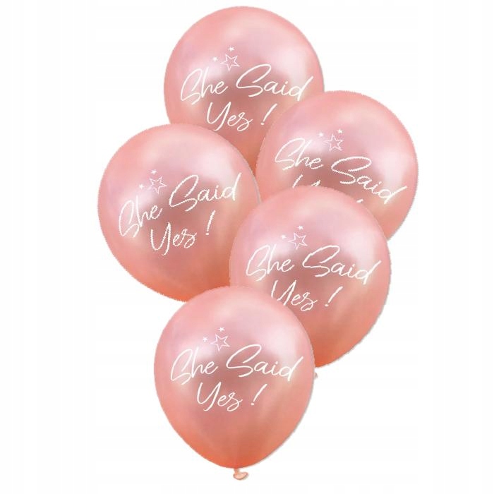 

Balony Wieczór Panieński 5 szt She Said Yes
