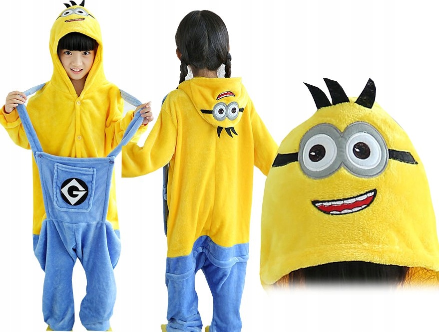 

Minionki Piżama Kombinezon Kigu Onesie 140 CH1H