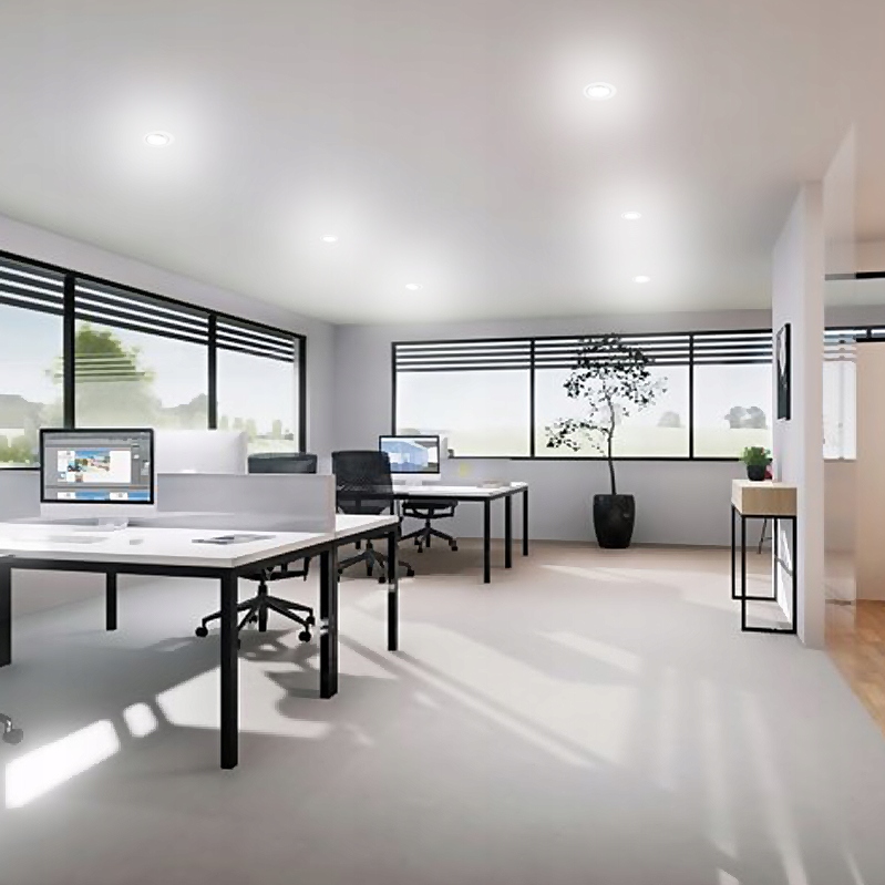 ZESTAW 10x OCZKO halogen BIAŁY + żar. LED GU10 5W Zasilanie sieciowe