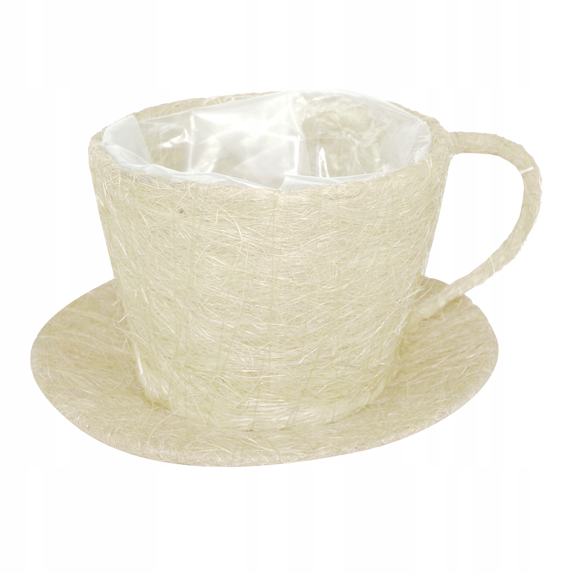 

Filiżanka sizalowa osłonka/doniczka 20 cm Biała