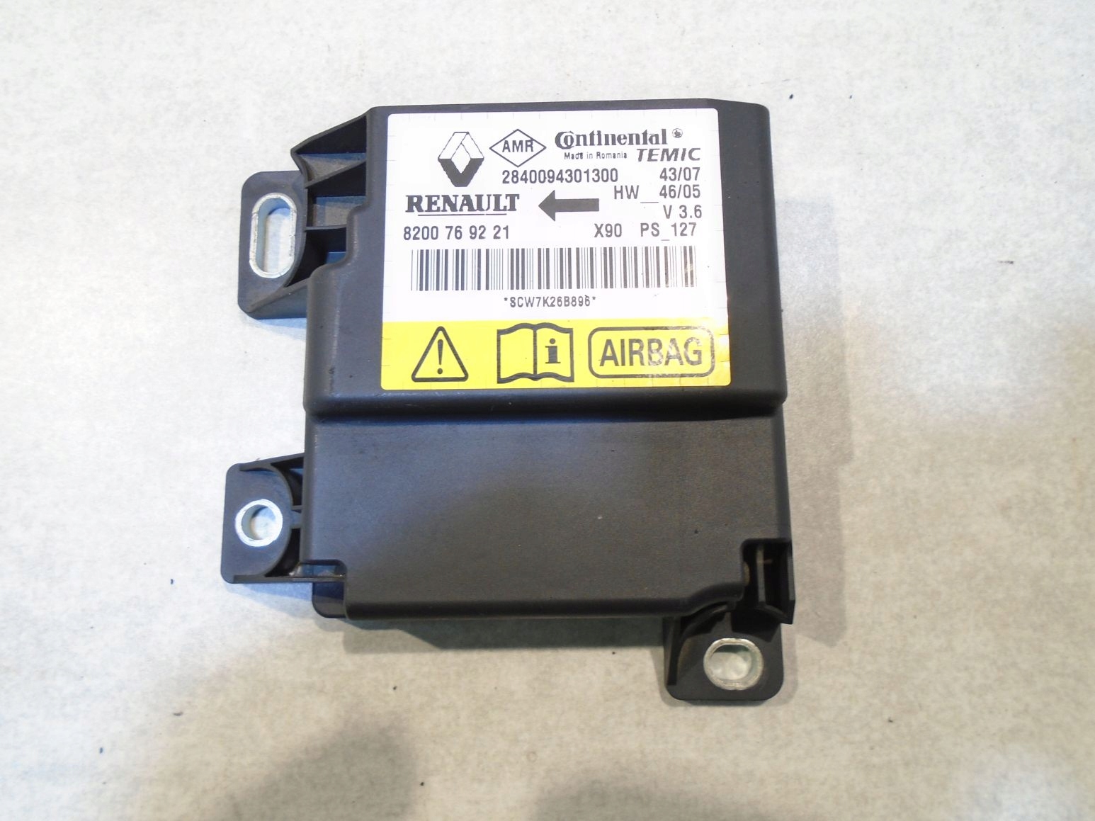 MODUŁ AIRBAG DACIA LOGAN I 8200769221