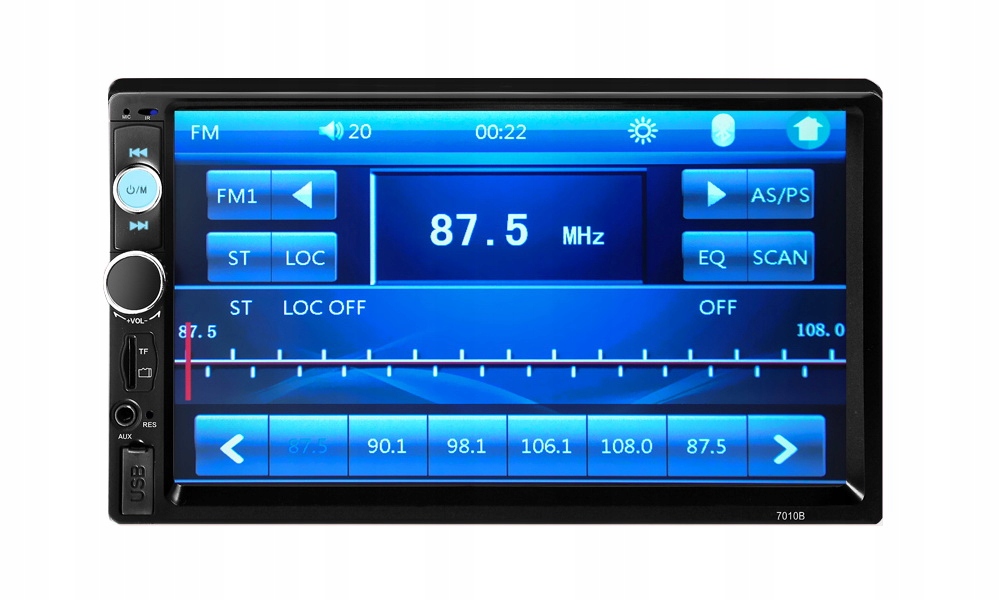 RADIO 2DIN EKRAN 7 USB SAMOCHODOWE SD MP3 KAMERA Remote control included yes