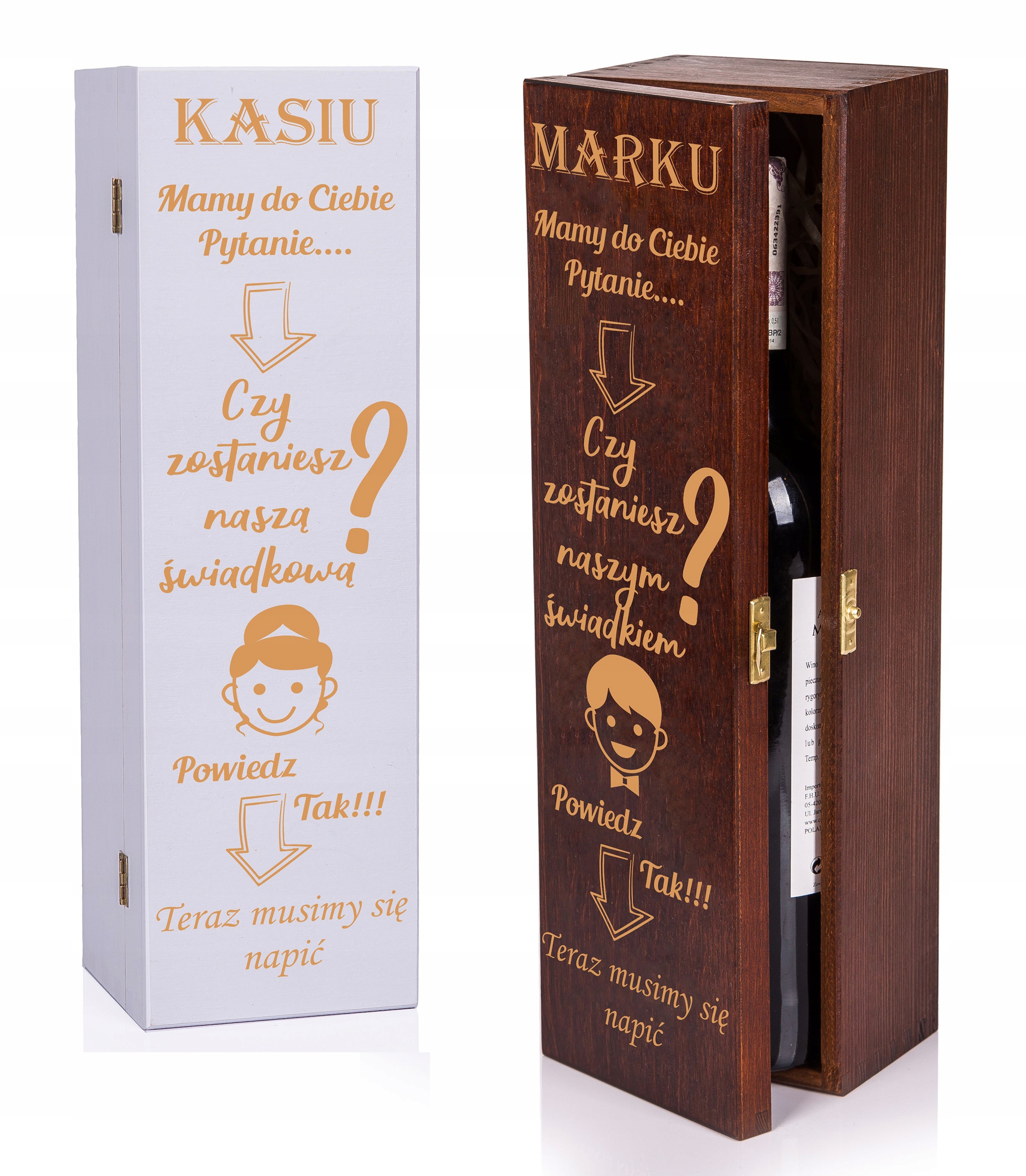 PROŚBA O ŚWIADKOWANIE SKRZYNKI NA WINO GRAWER