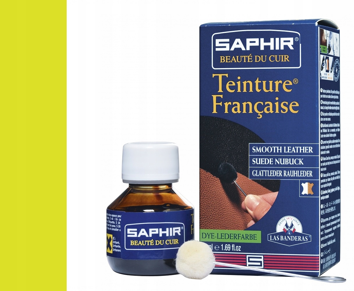 SAPHIR FARBA BARWNIK DO SKÓRY GŁADKIEJ ŻÓŁTA 95