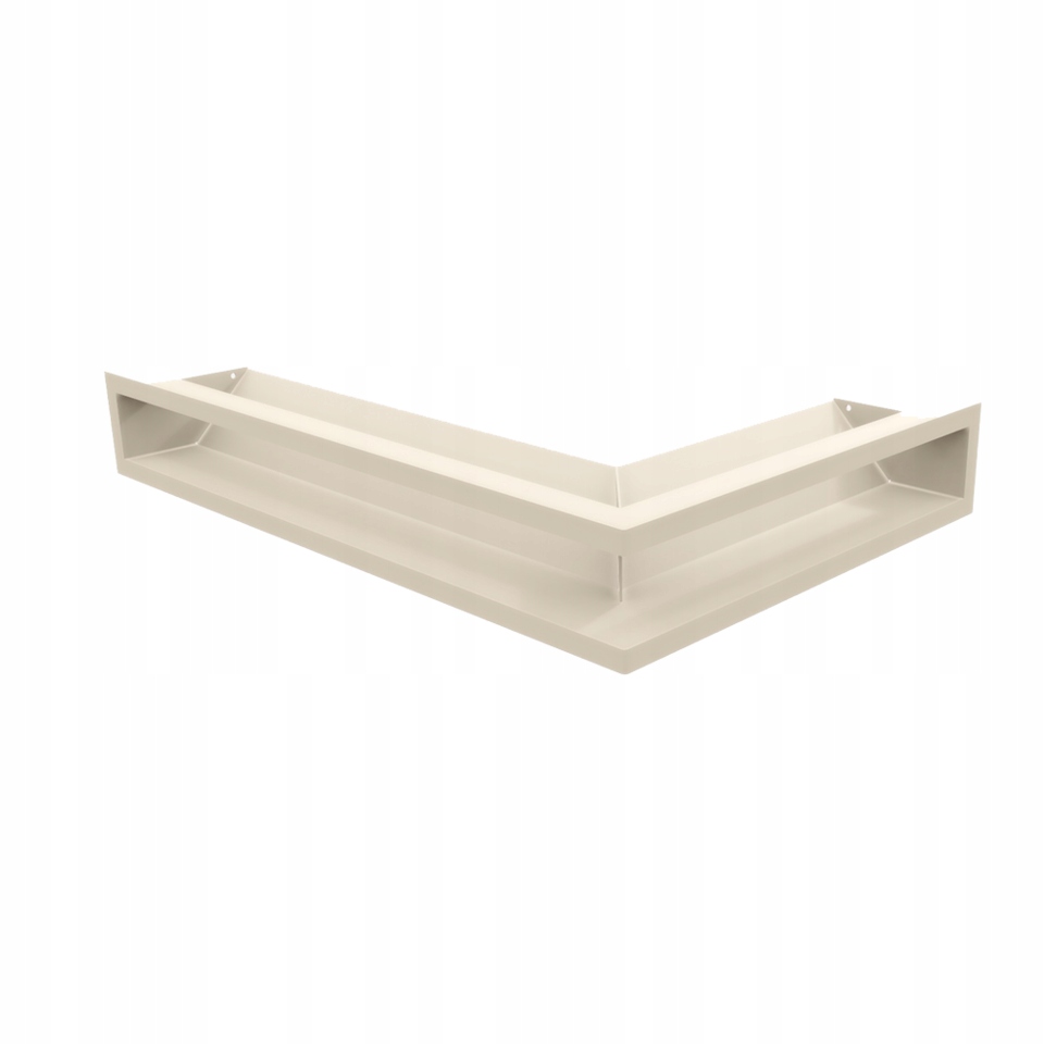Krbová mřížka Luft Sf Slim rohová levá 60x40x9 krémová