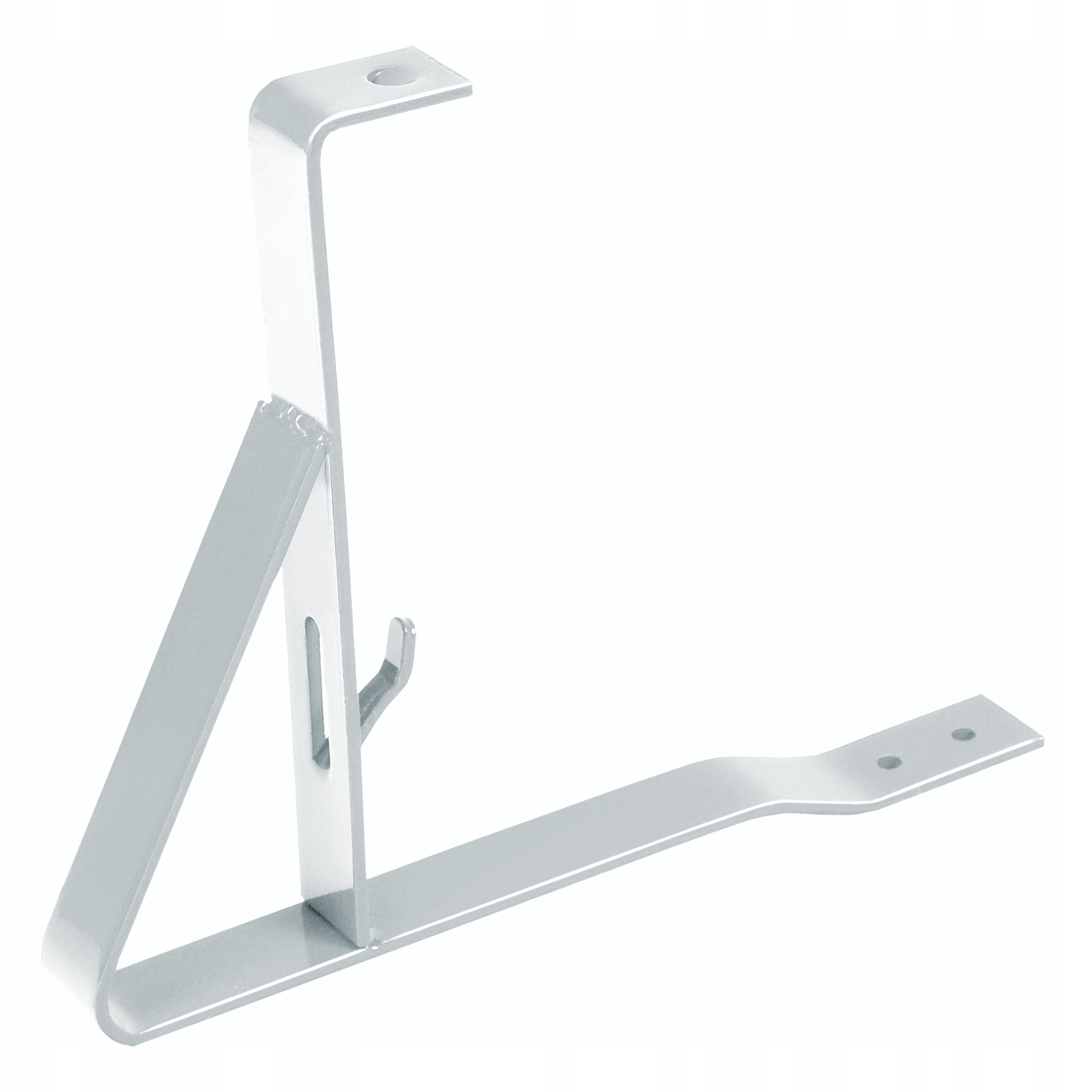 Uchwyt płotka o wysokości 15 cm do dachówki lakierowany srebrny