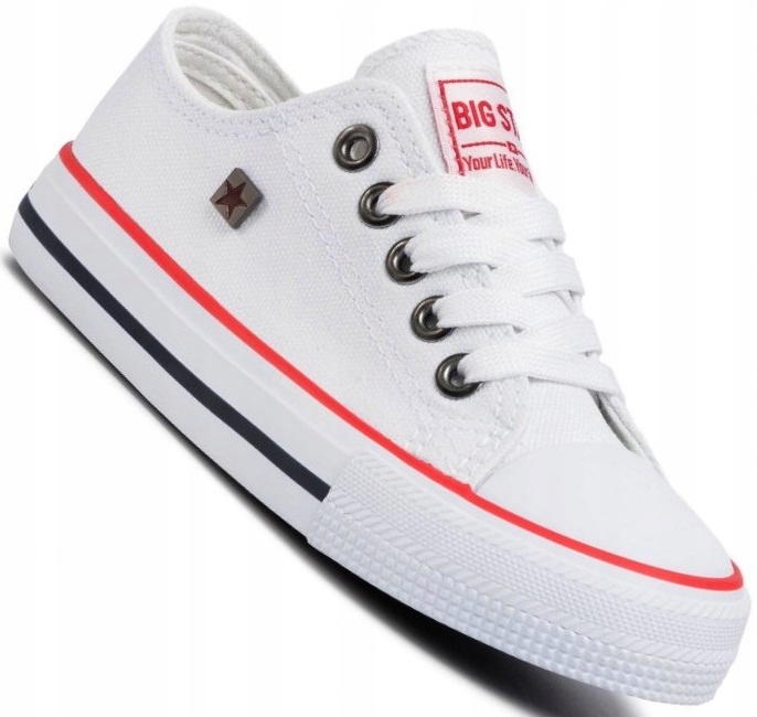 

Big Star FF374200 Niskie Trampki Dziecięce Białe