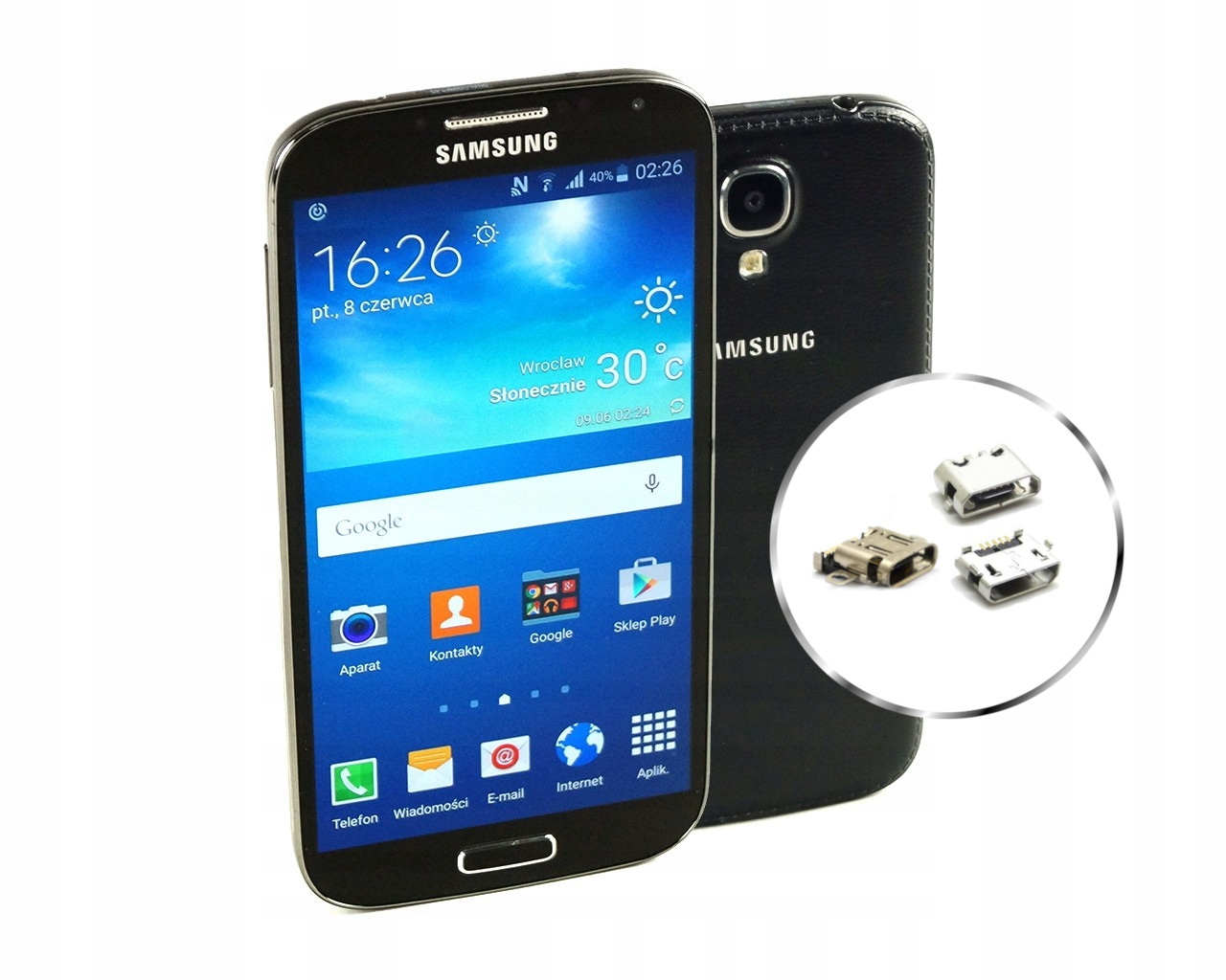 

Gniazdo ładowania Samsung S4 mini i9190 Naprawa