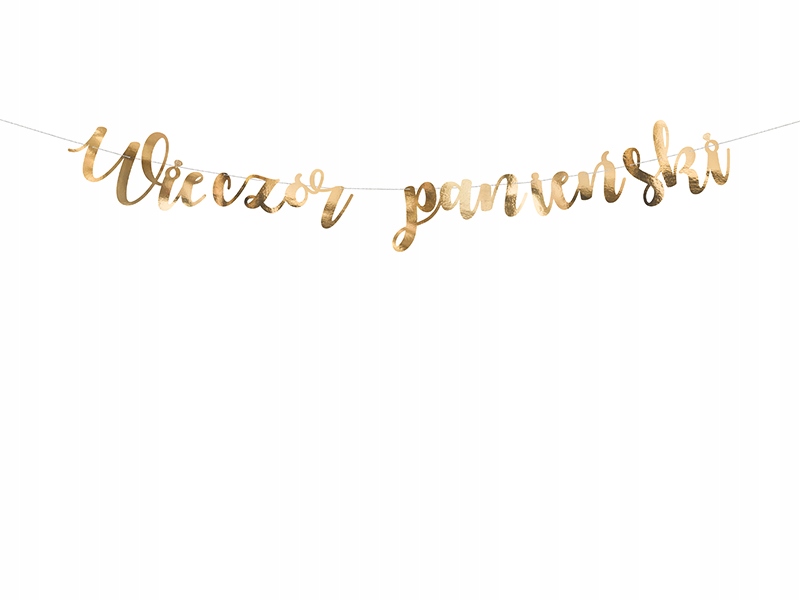 

Baner Girlanda Na Wieczór Panieński Złoty 150cm