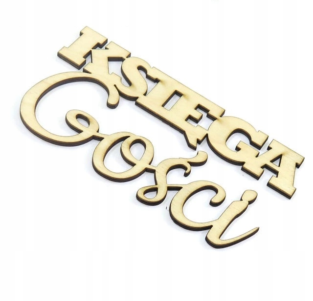 

Decoupage Drewniany Napis Dekor Księga Gości DO46