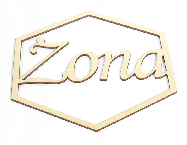 

Geometryczna Ozdoba Sześciokąt Żona 20cm TK94