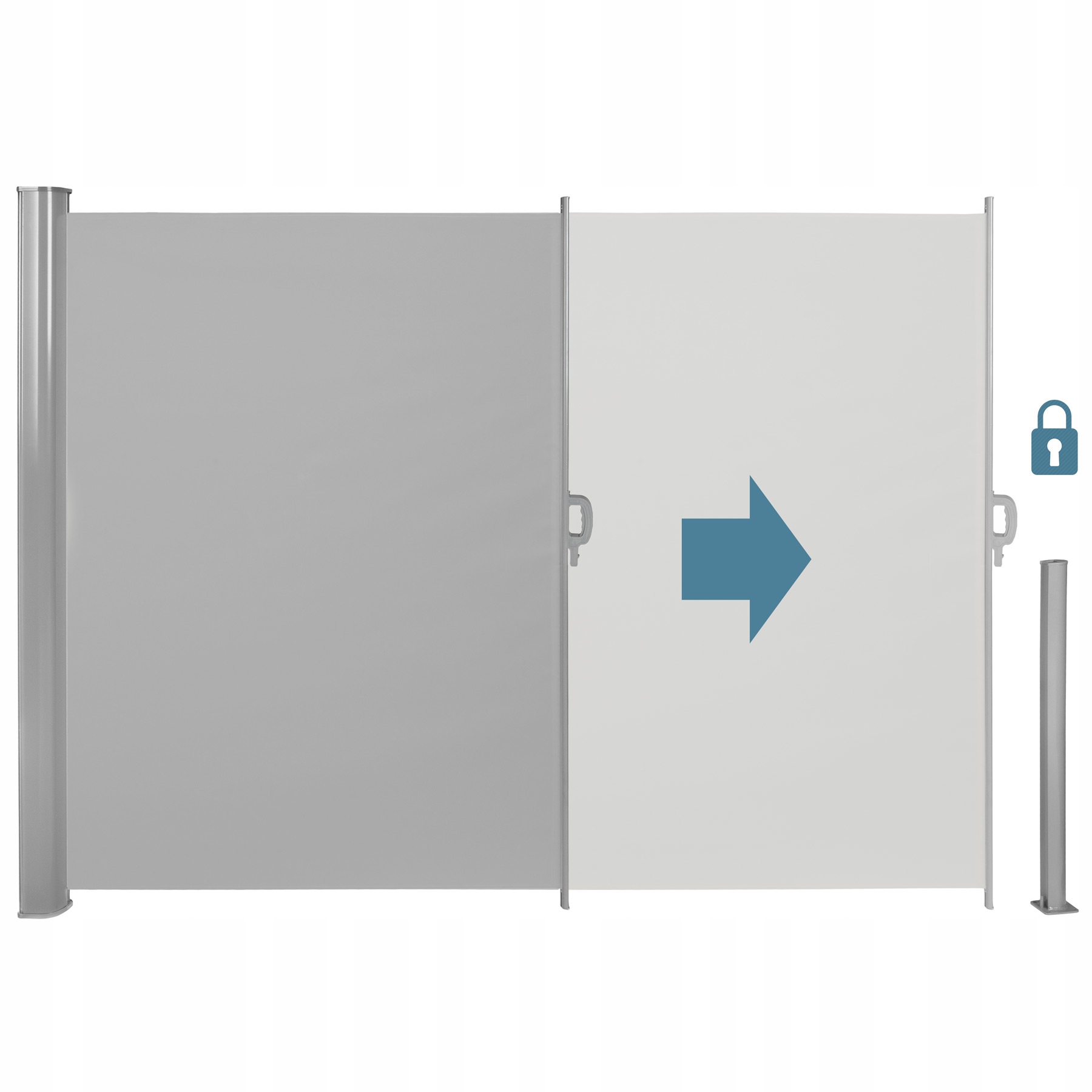 Aluminiowa markiza boczna Marka TecTake