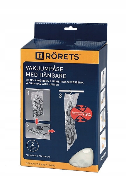 

Worki próżniowe z hakiem wieszakiem Rorets 2 szt.