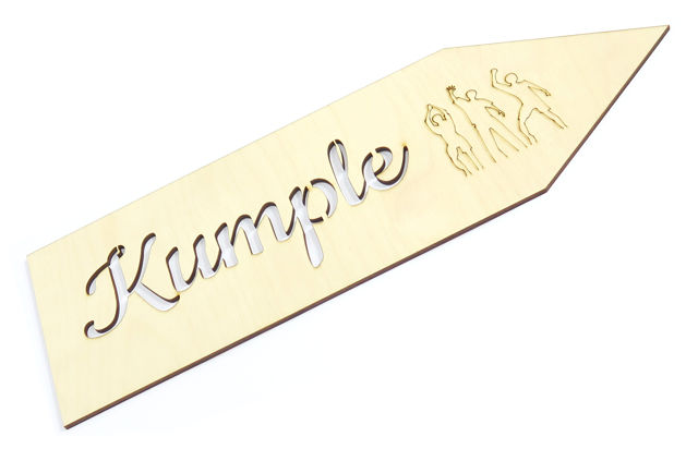

Drogowskaz Ślubny Weselny 'Kumple' 34x11cm YE65
