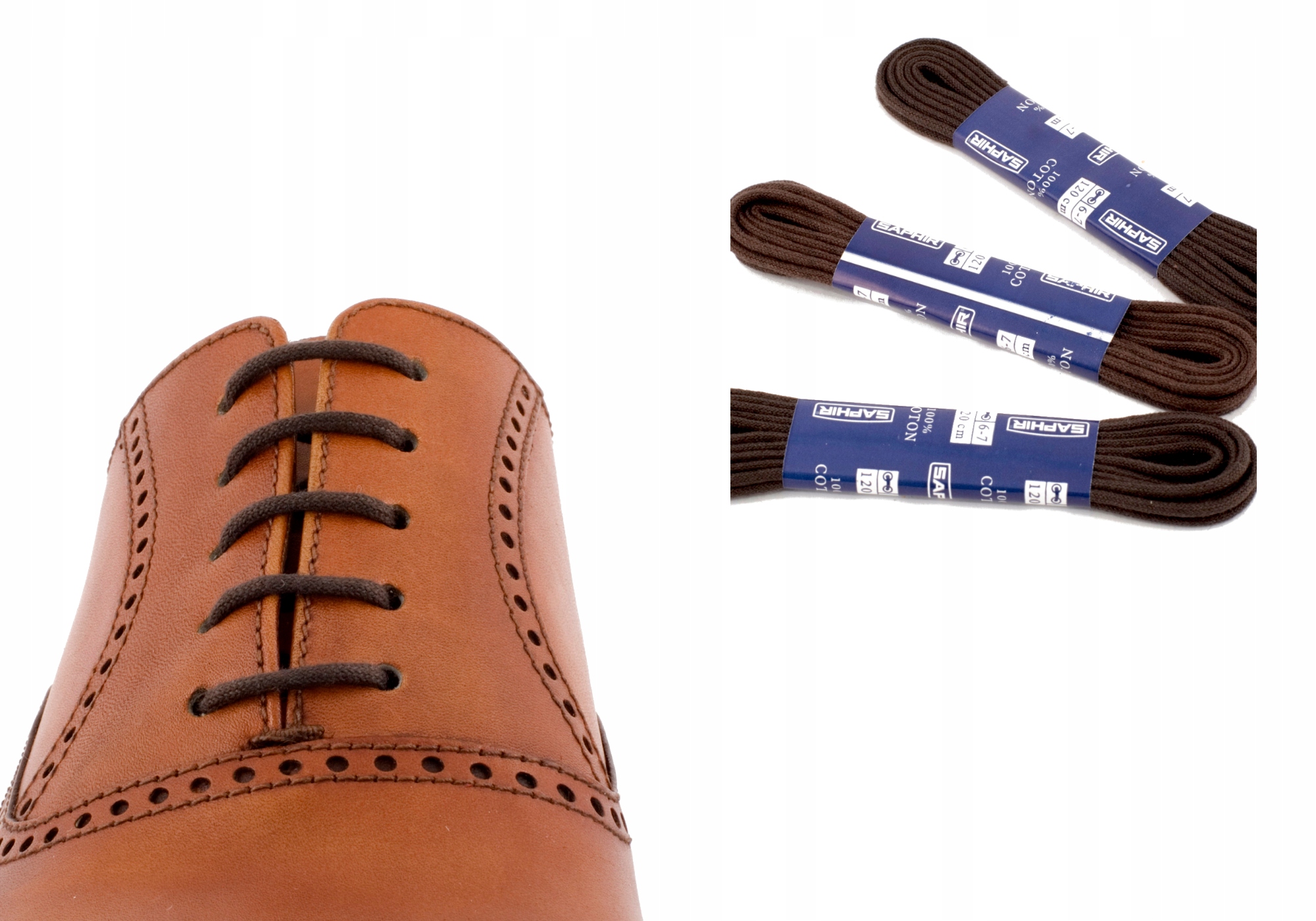 

Saphir Sznurowadła Okrągłe Do Obuwia Butów 60 cm