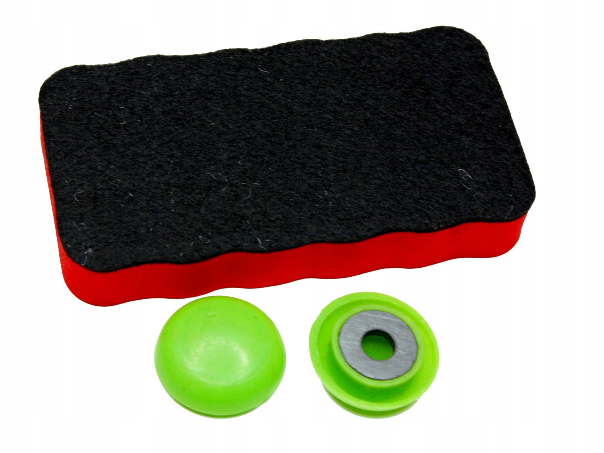 Gąbka do tablic suchościeralnych + 2 magnesy 30mm