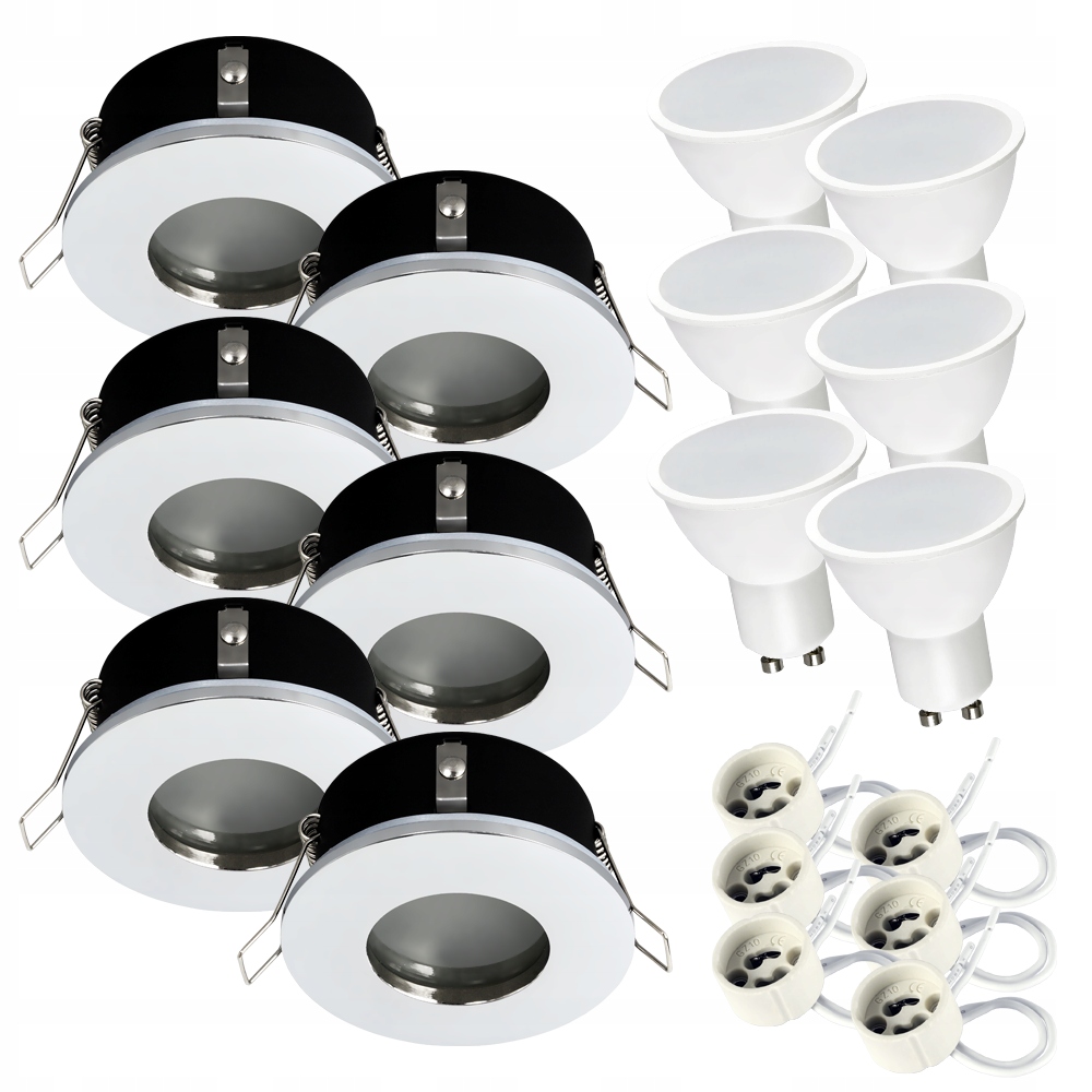 Halogenové zapuštěné svítidlo IP44 do koupelny Led GU10 7W Neutrální