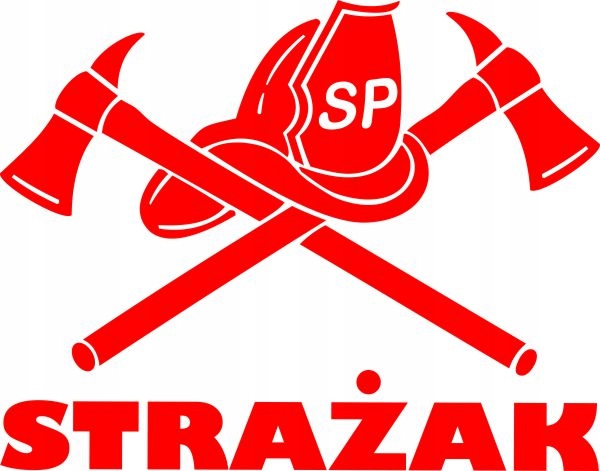 

Naklejka Straż Strażak Osp 15 cm różne kolor