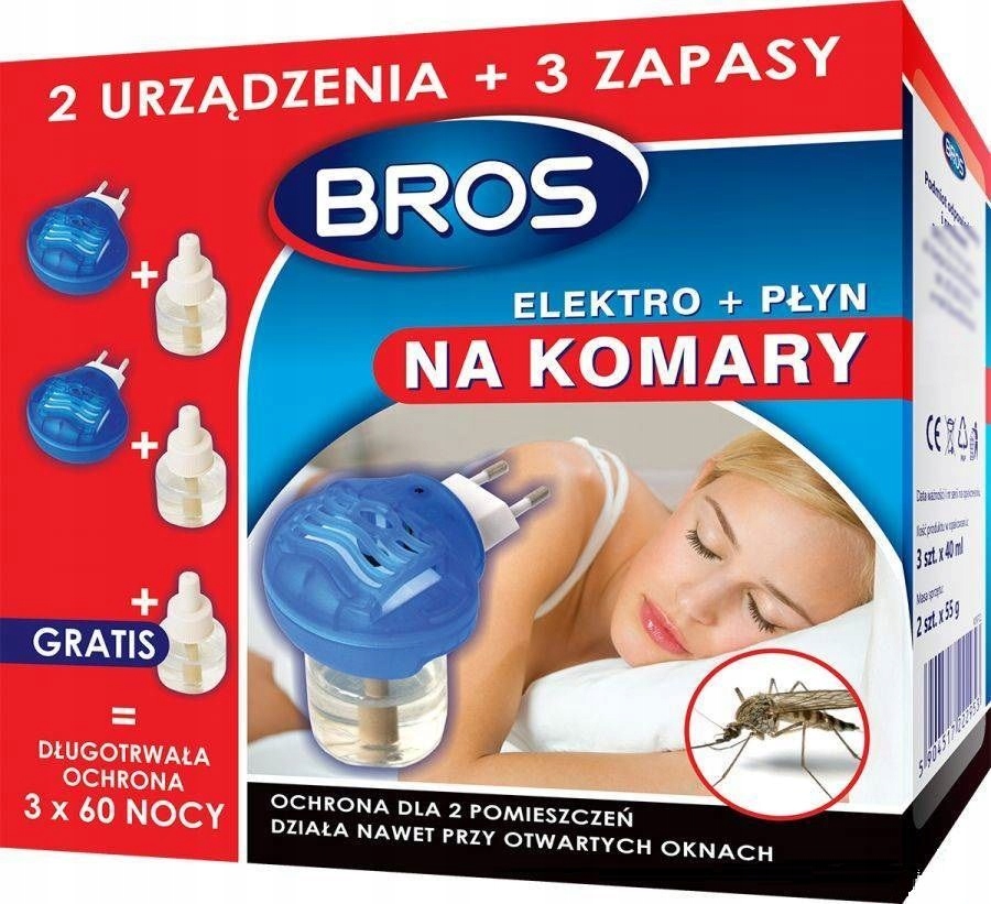 

Bros Elektro 3w1 Płyn Na Komary 2 wkłady +3 zapasy