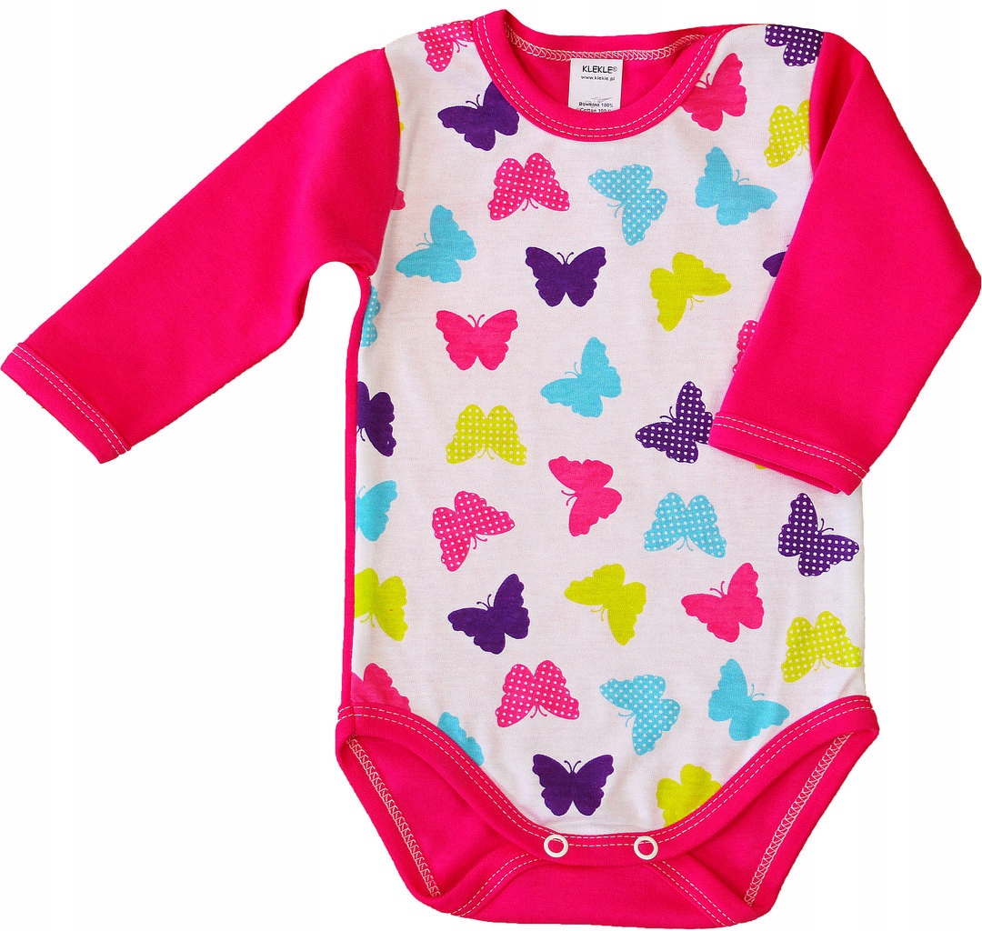 

Body Motylki Długi rękaw 100% Bawełna r 86 Klekle